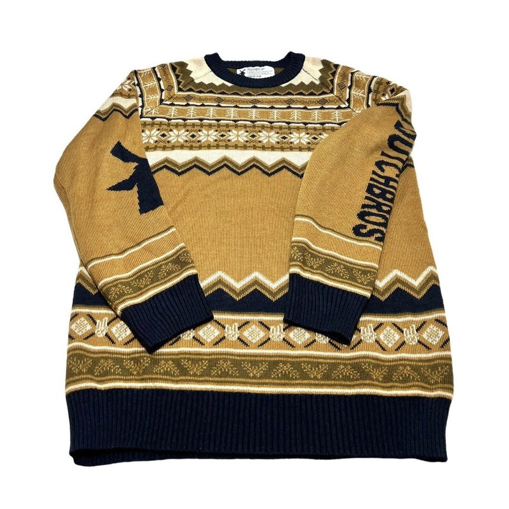 Dutch Bros Women’s Brown Pull Over Winter Holiday Sweater Size Medium